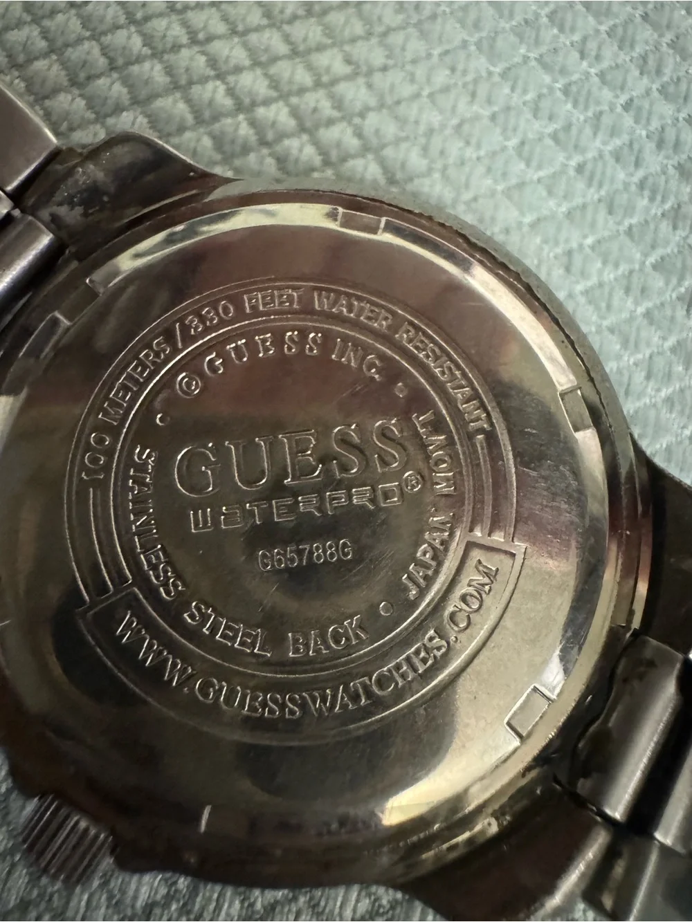 Guess wristwatch featuring